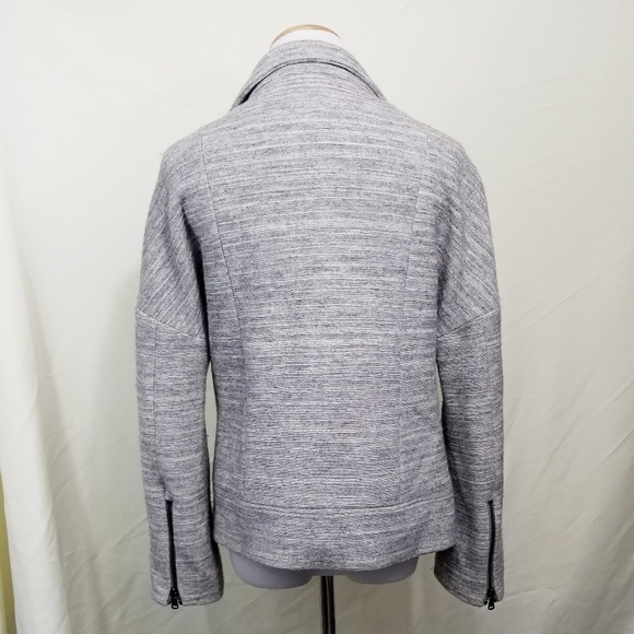 J Brand Pallenberg moto jacket gray wool blend Small - Picture 5 of 8